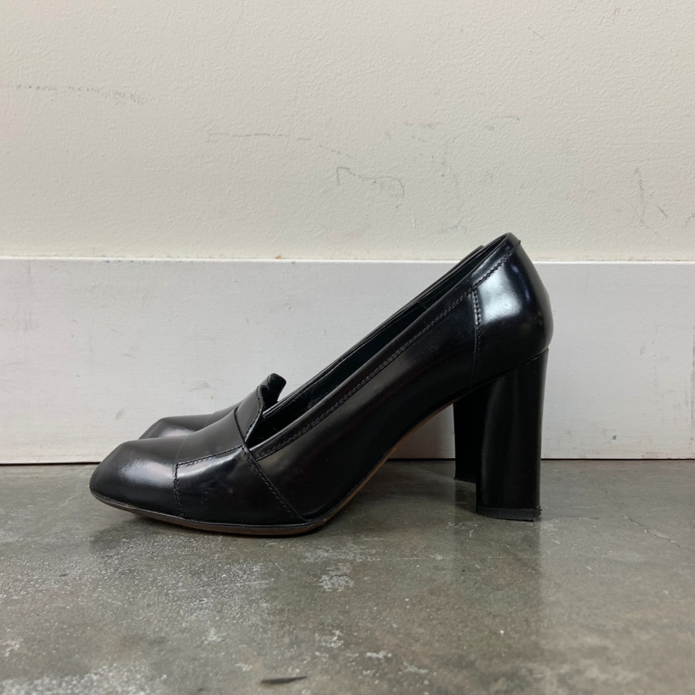 🛑 SOLD YSL Saint Laurent Loafer Pumps with Block Heel